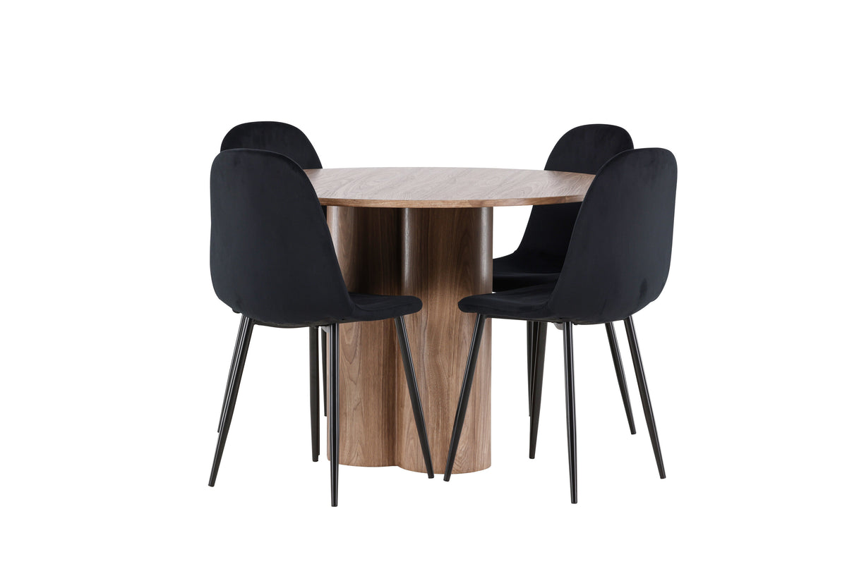 Olivia Matbord med Polar Stolarna – MDF