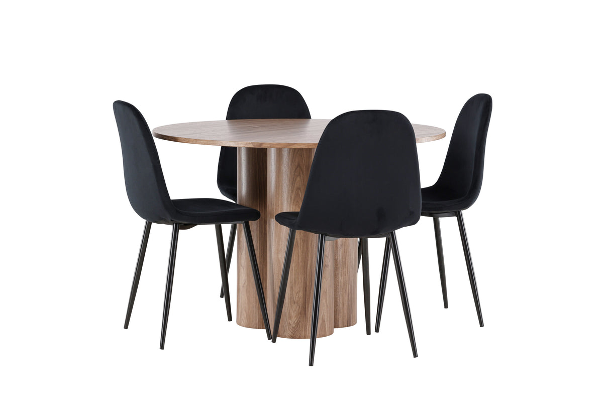 Olivia Matbord med Polar Stolarna – MDF