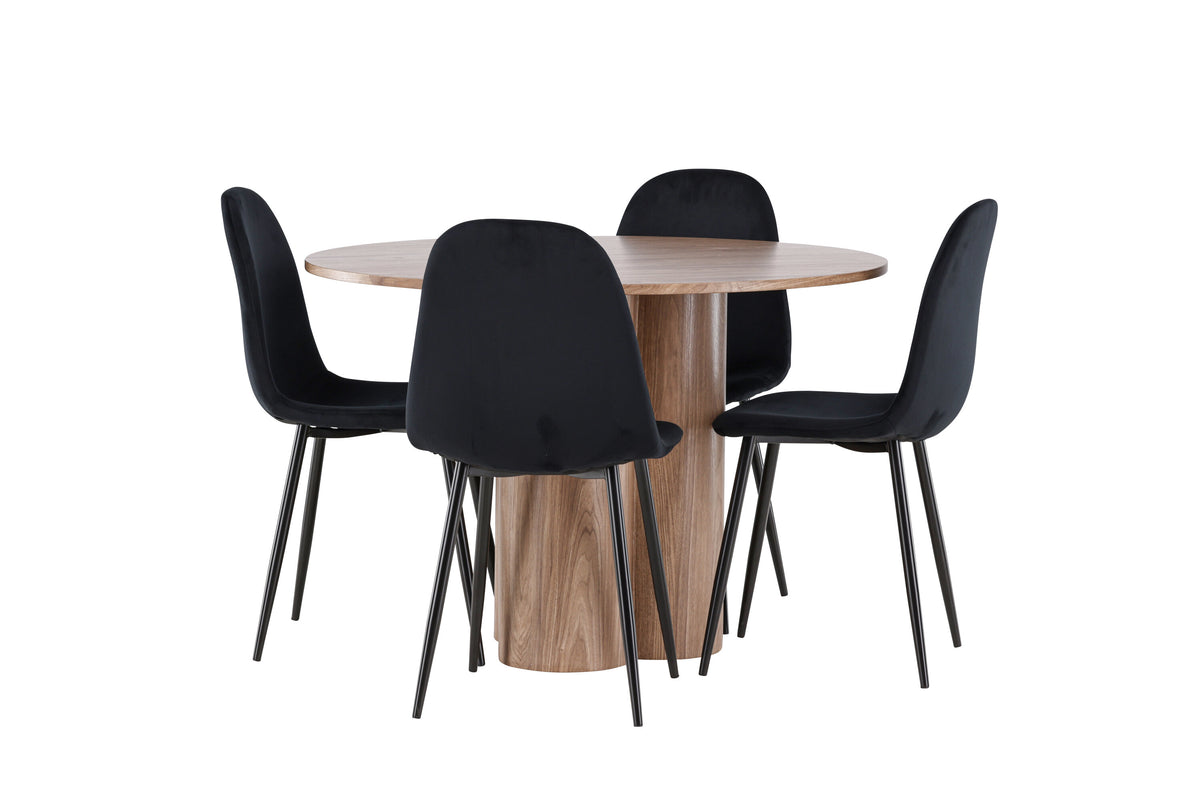 Olivia Matbord med Polar Stolarna – MDF