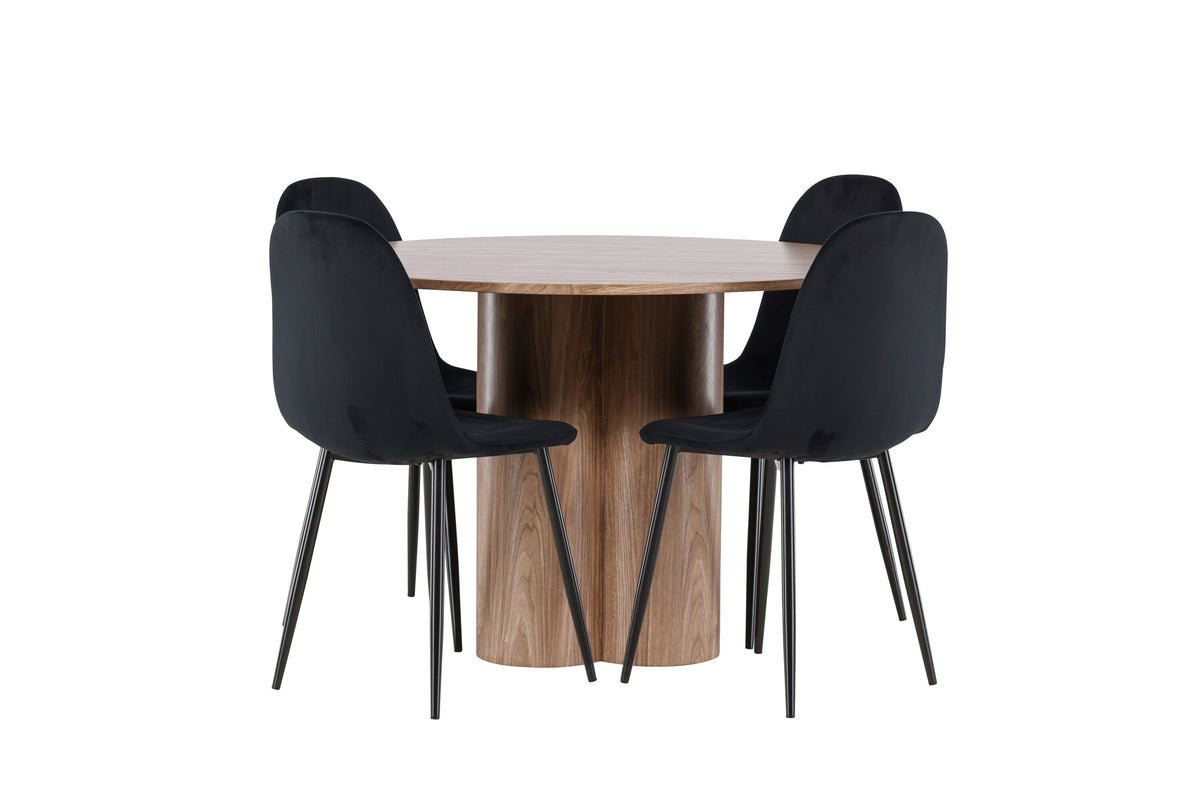 Olivia Matbord med Polar Stolarna – MDF