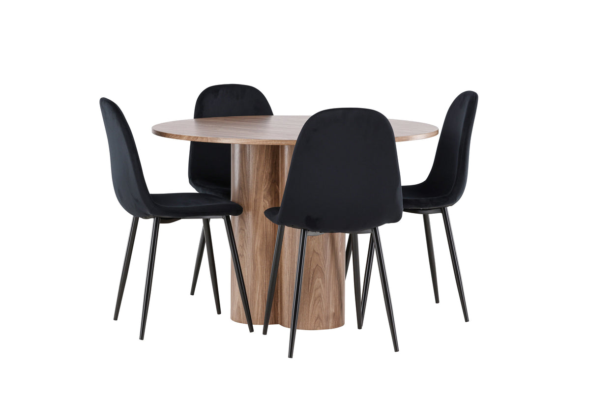 Olivia Matbord med Polar Stolarna – MDF