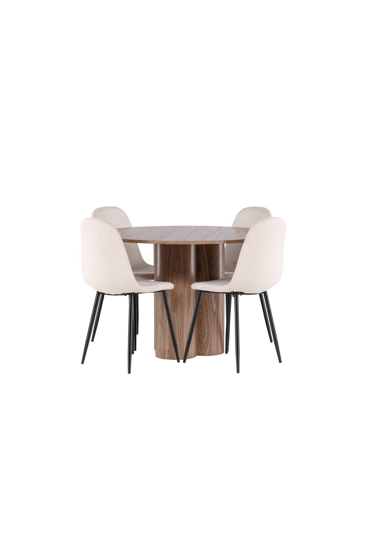 Olivia Matbord med Polar Stolarna – MDF