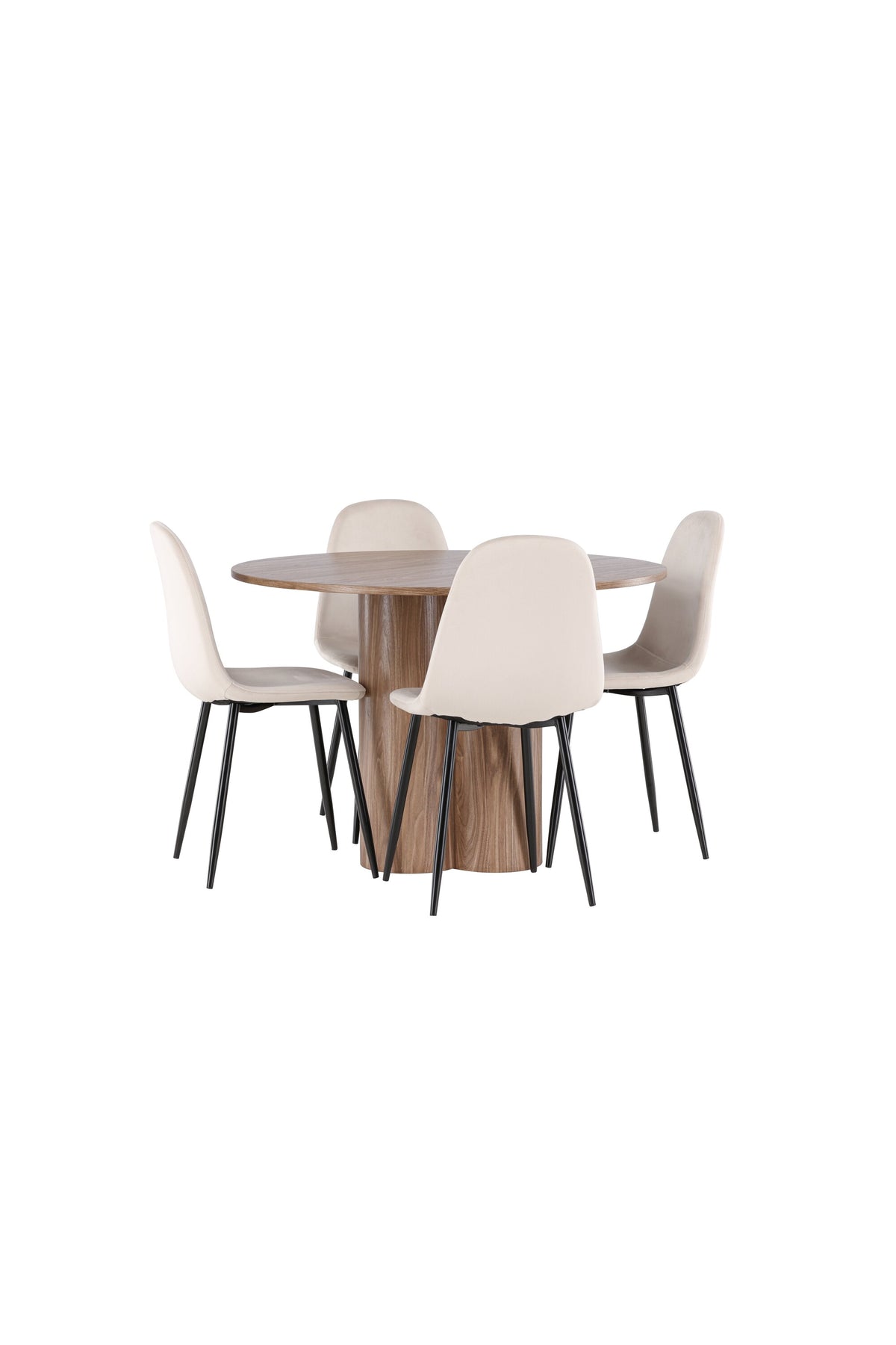 Olivia Matbord med Polar Stolarna – MDF