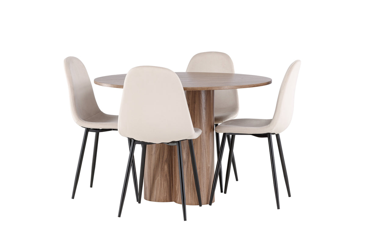 Olivia Matbord med Polar Stolarna – MDF