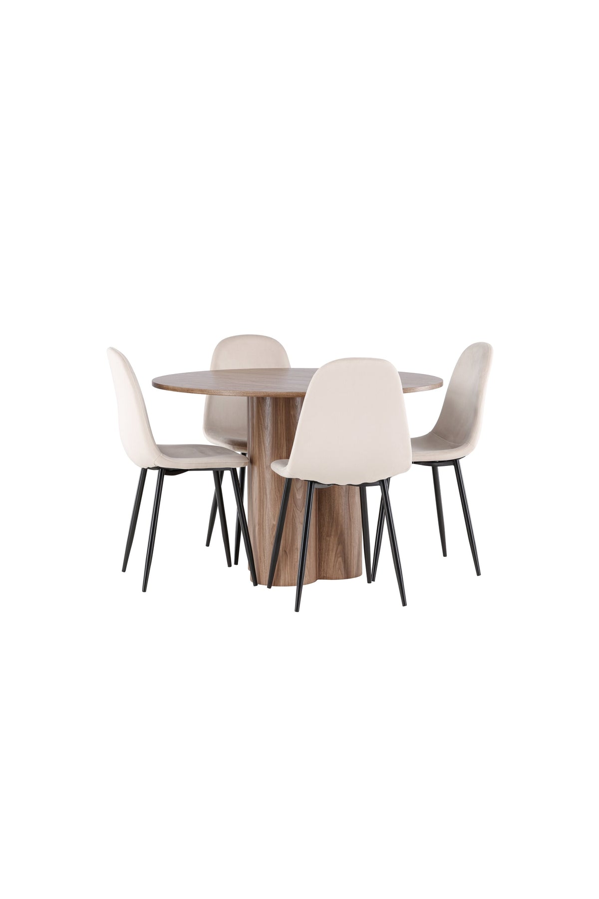 Olivia Matbord med Polar Stolarna – MDF