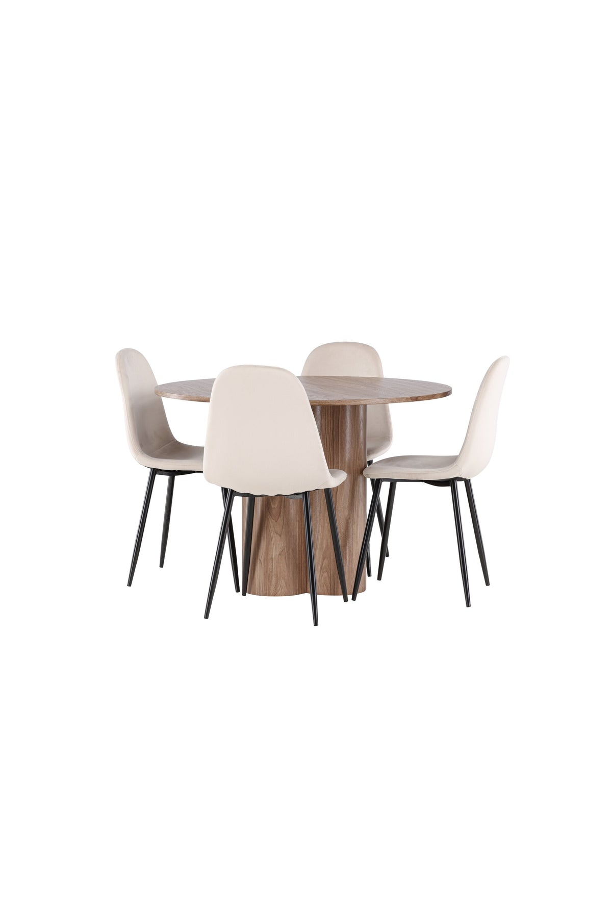 Olivia Matbord med Polar Stolarna – MDF