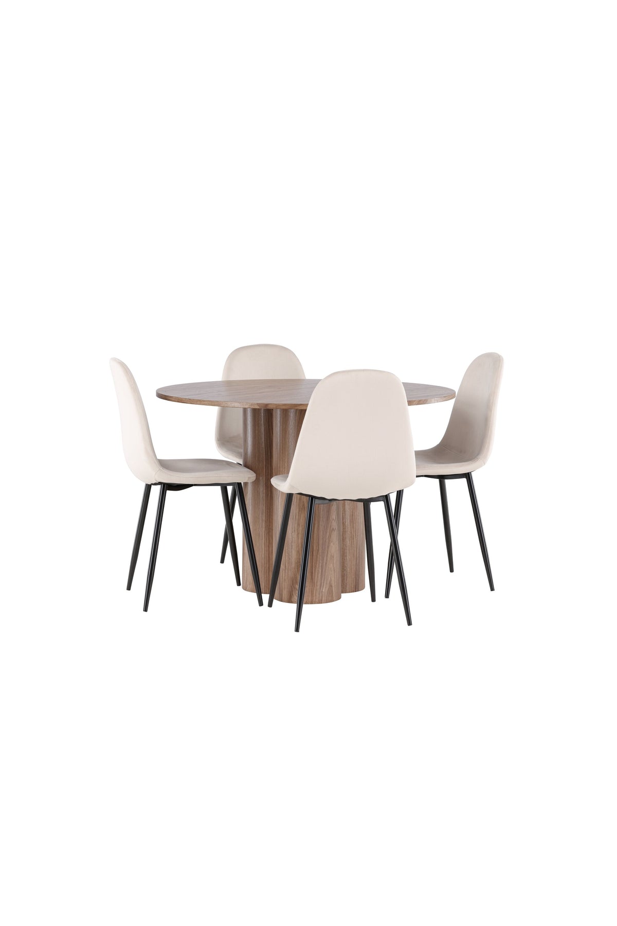 Olivia Matbord med Polar Stolarna – MDF