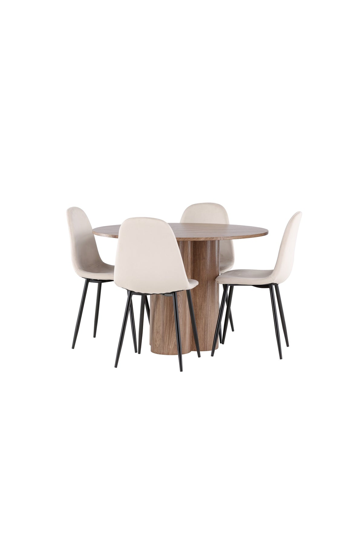 Olivia Matbord med Polar Stolarna – MDF