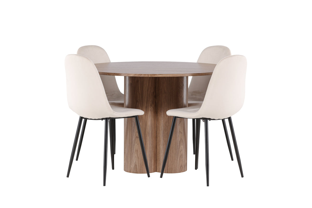 Olivia Matbord med Polar Stolarna – MDF