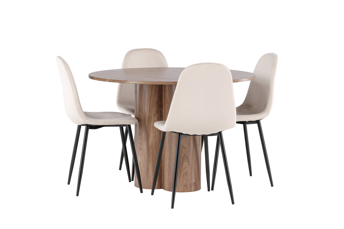 Olivia Matbord med Polar Stolarna – MDF
