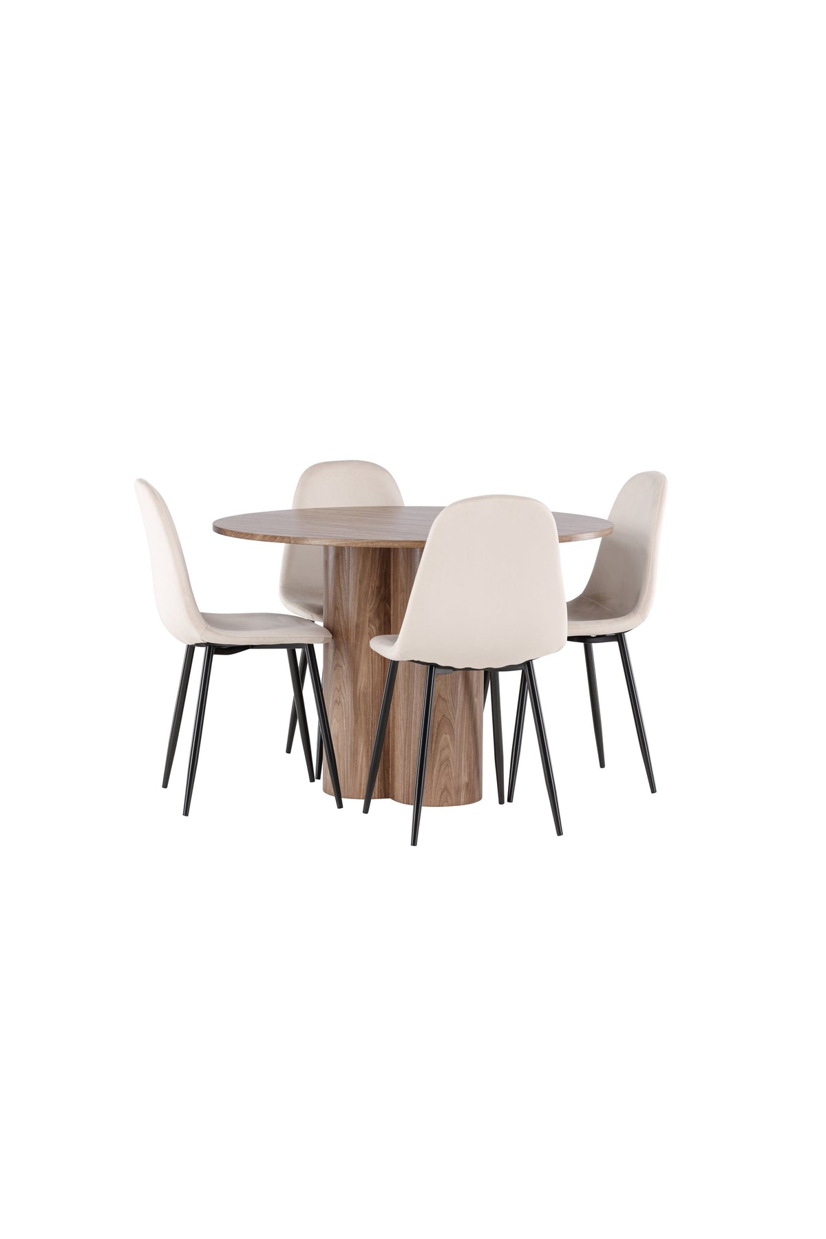 Olivia Matbord med Polar Stolarna – MDF