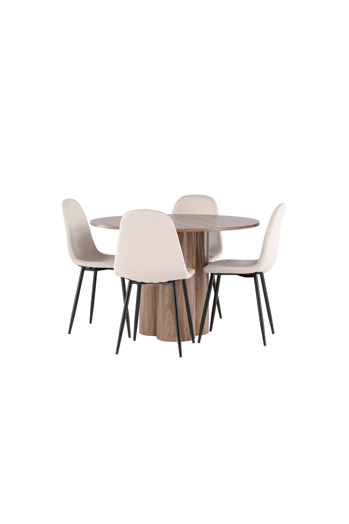 Olivia Matbord med Polar Stolarna – MDF