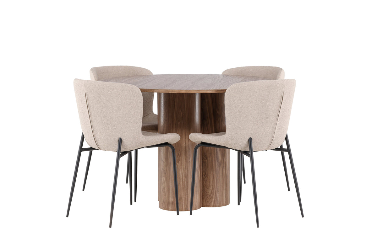 Olivia Matbord med Modesto Stolarna – MDF