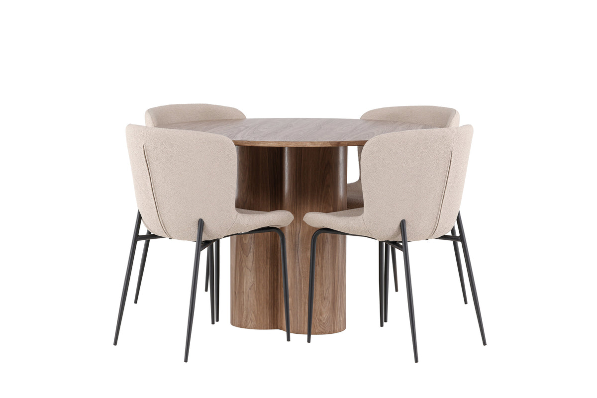 Olivia Matbord med Modesto Stolarna – MDF