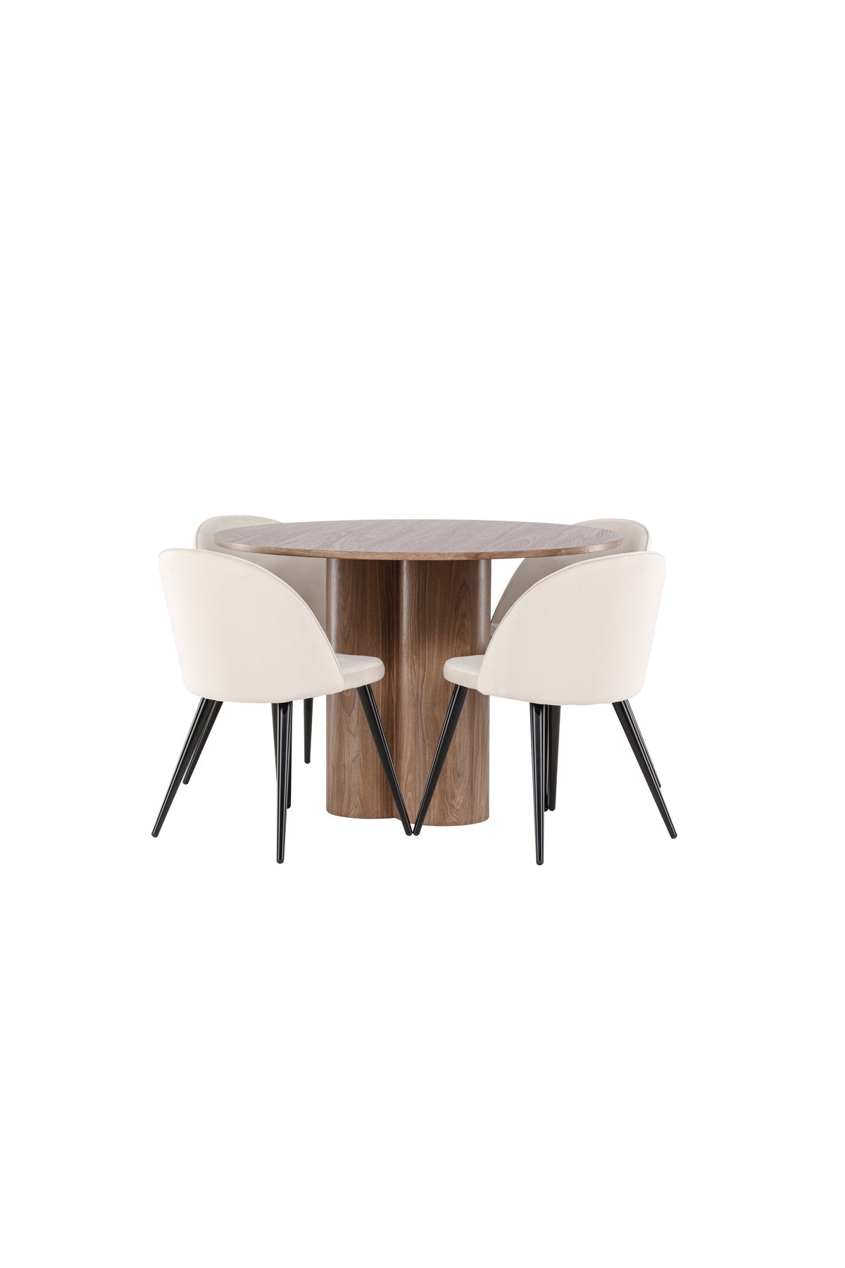 Olivia Matbord med Velvet Stolarna – MDF