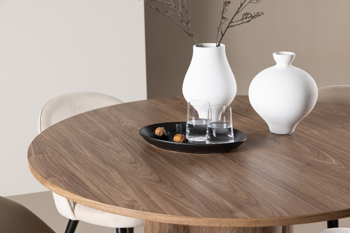 Olivia Matbord med Velvet Stolarna – MDF