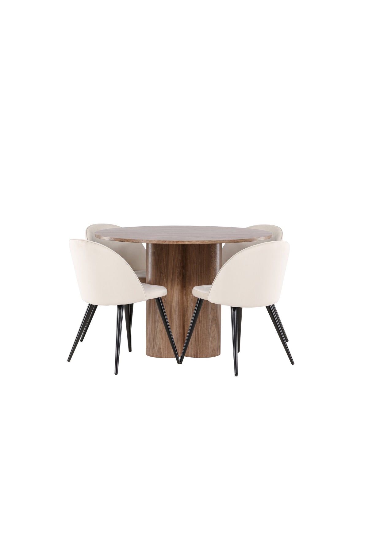 Olivia Matbord med Velvet Stolarna – MDF
