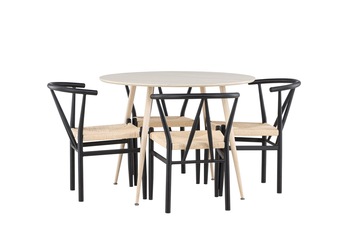 Plaza Matbord med Alfons Stolarna
