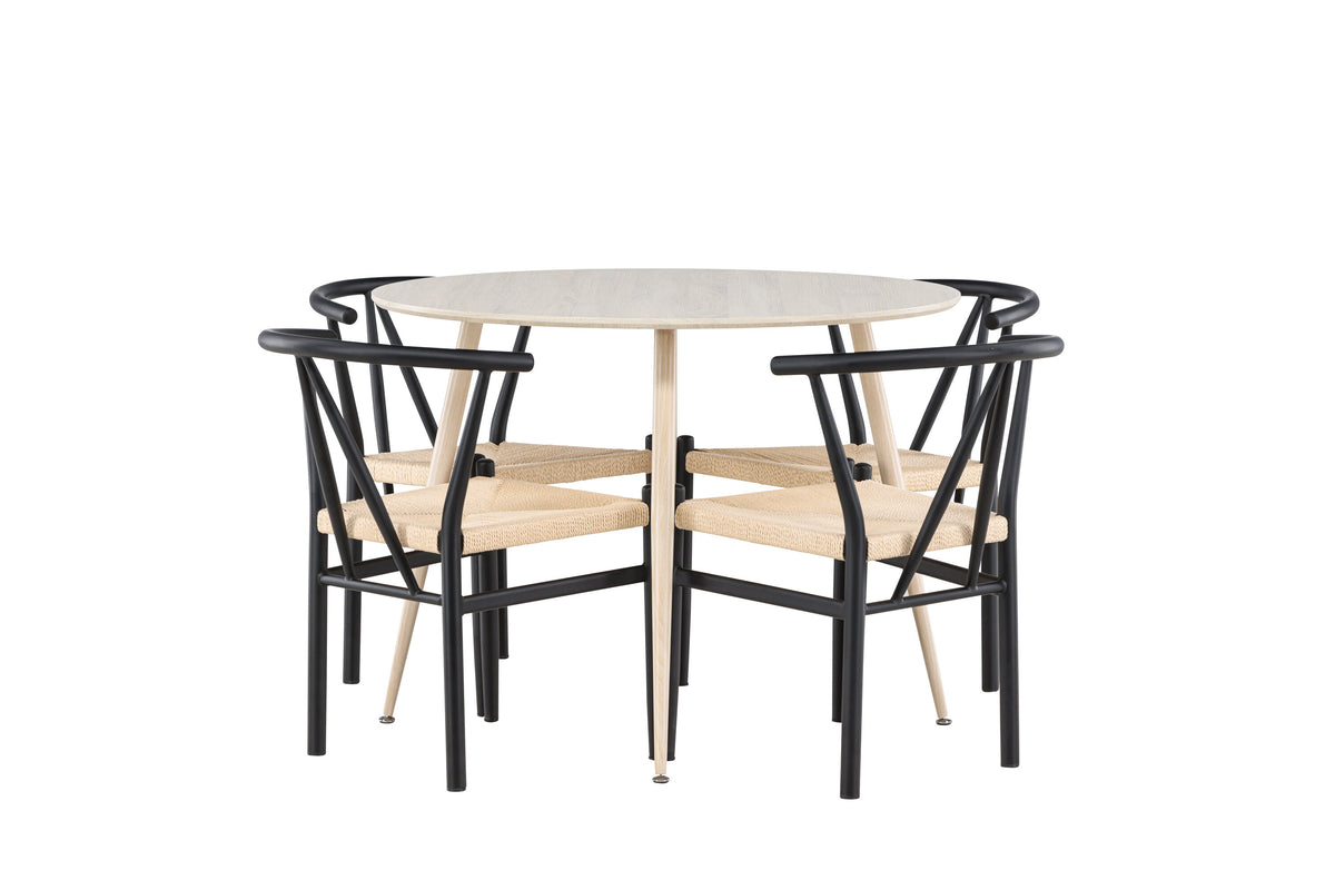 Plaza Matbord med Alfons Stolarna