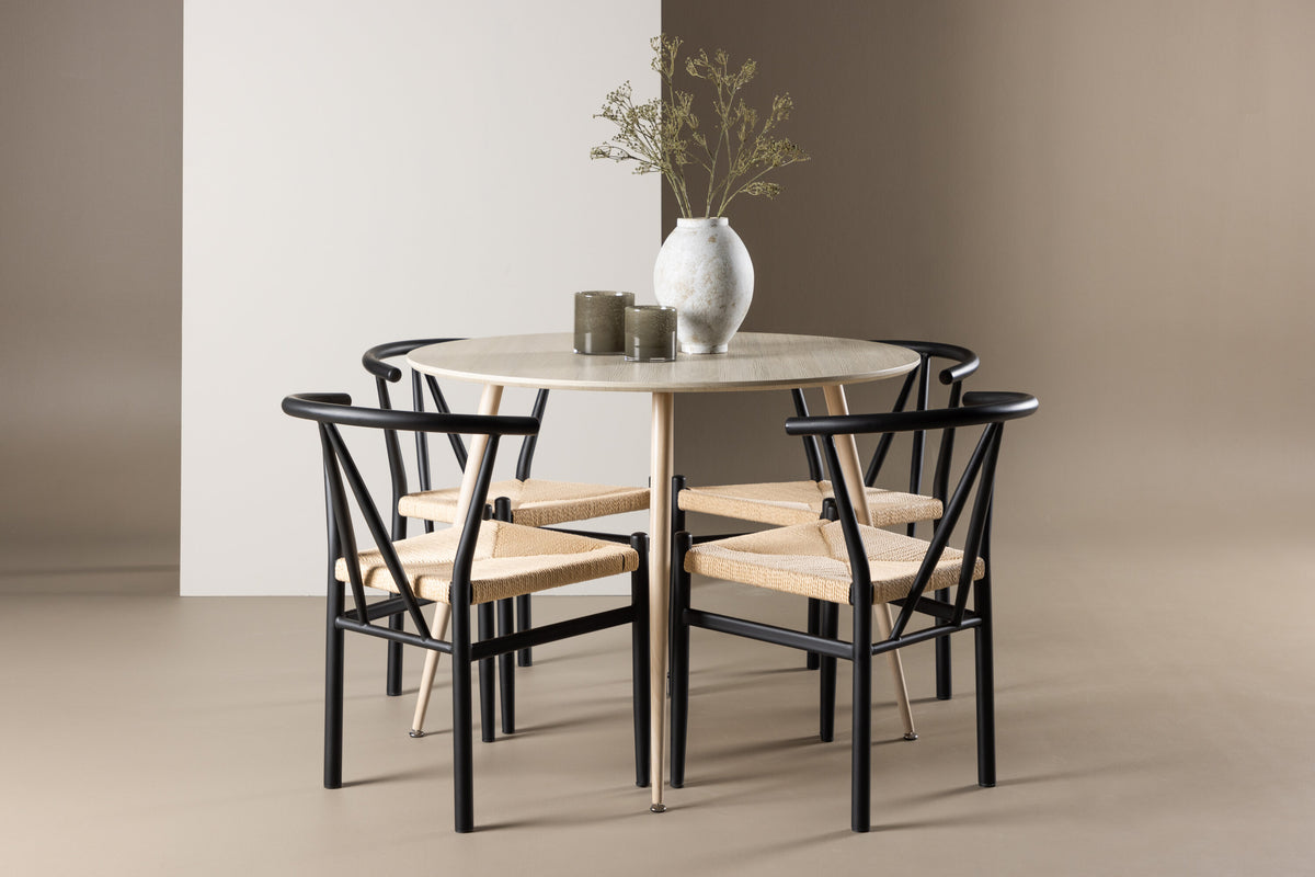 Plaza Matbord med Alfons Stolarna