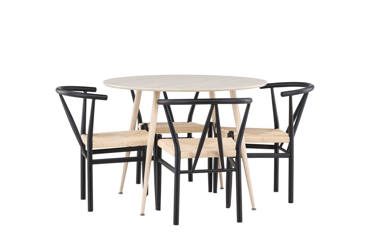 Plaza Matbord med Alfons Stolarna