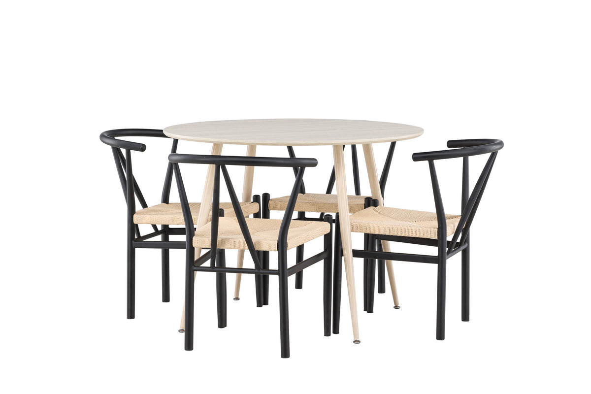 Plaza Matbord med Alfons Stolarna