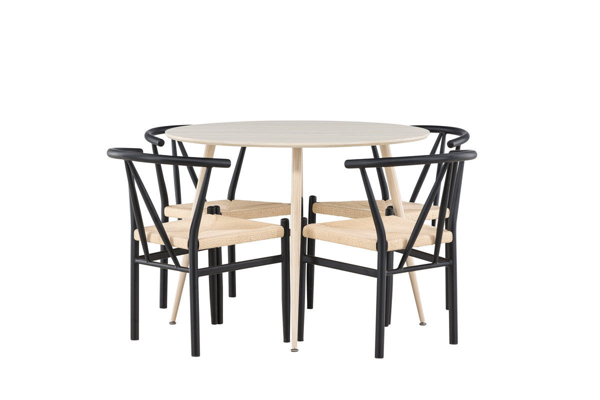 Plaza Matbord med Alfons Stolarna