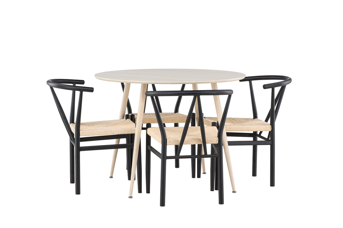 Plaza Matbord med Alfons Stolarna