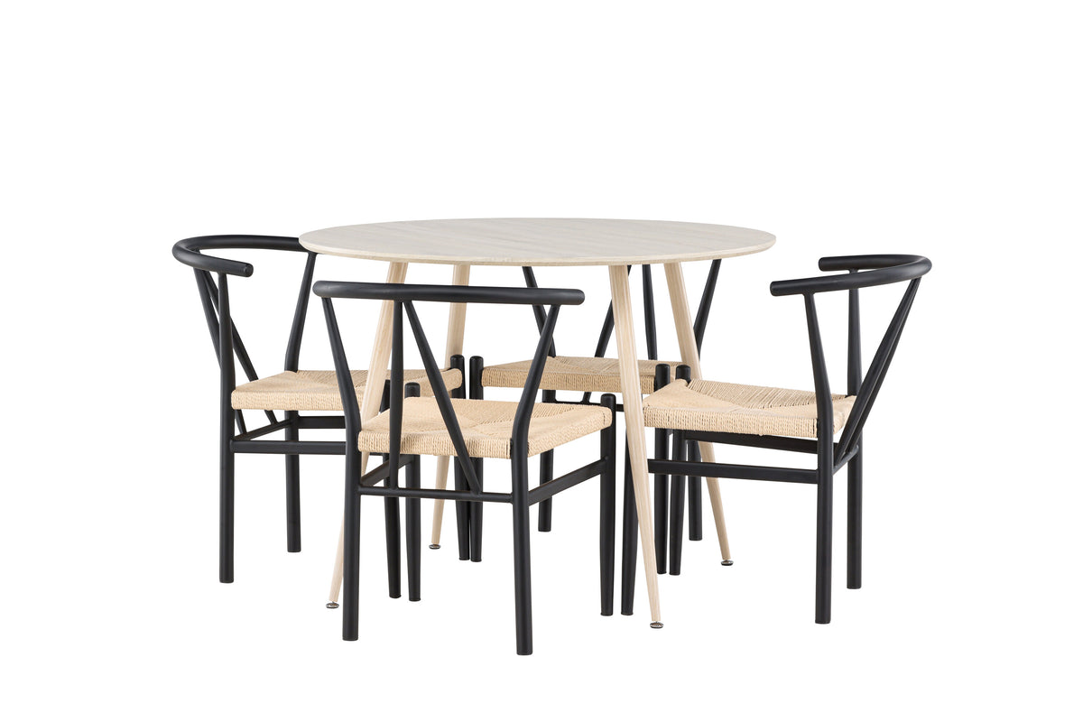 Plaza Matbord med Alfons Stolarna
