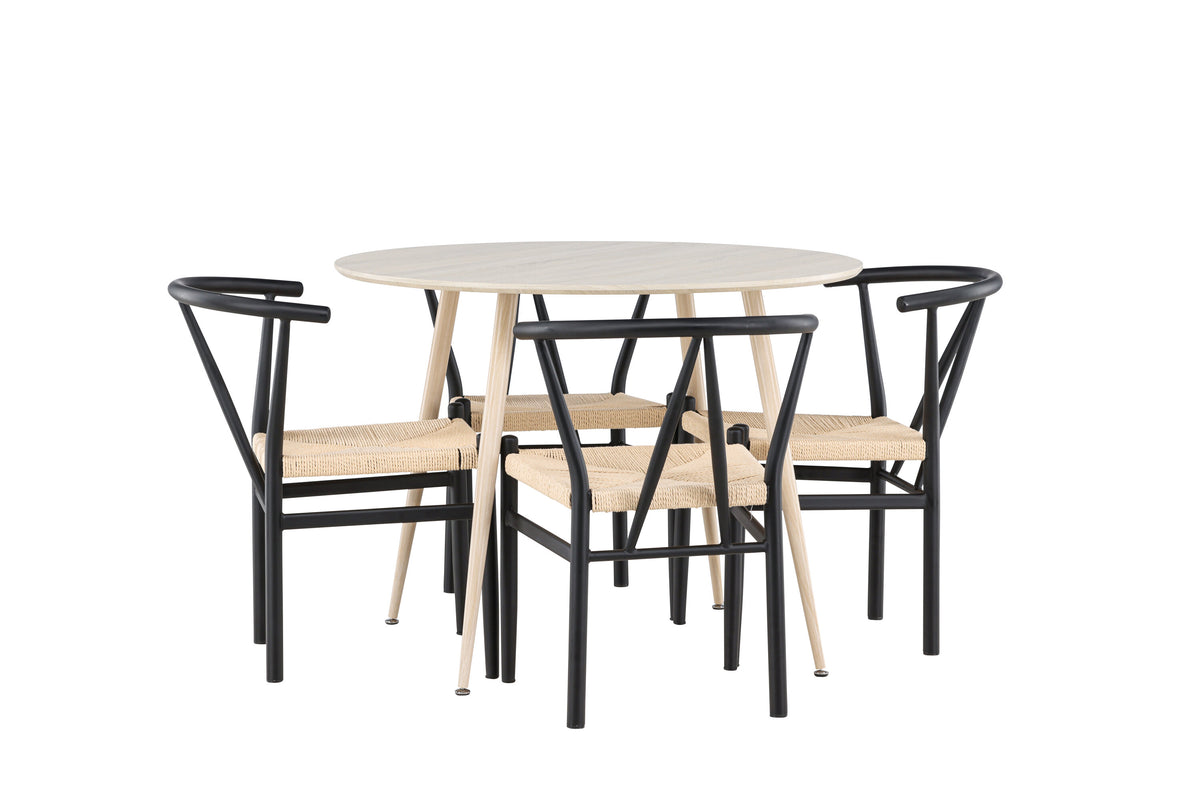 Plaza Matbord med Alfons Stolarna