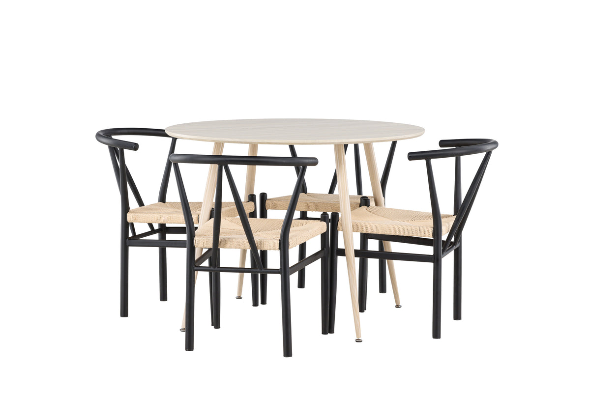 Plaza Matbord med Alfons Stolarna