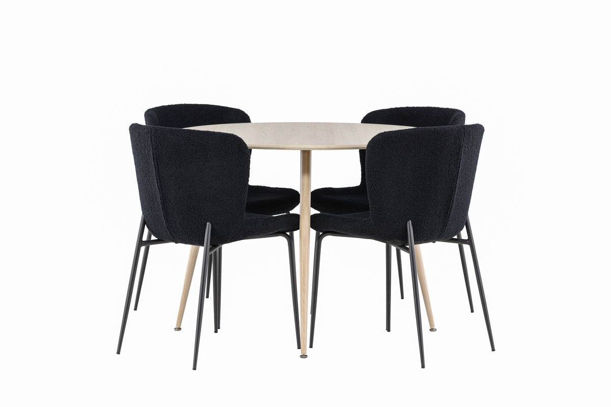 Plaza Matbord med Modesto Stolarna – MDF