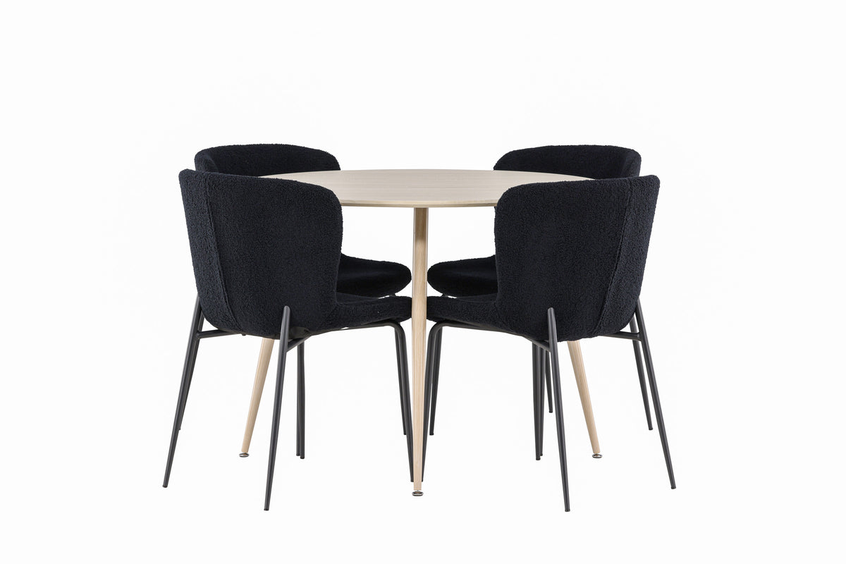 Plaza Matbord med Modesto Stolarna – MDF