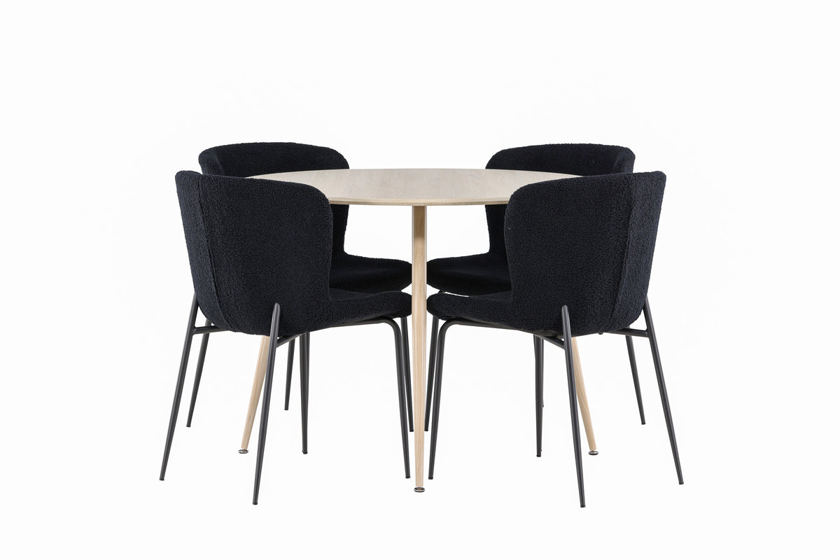 Plaza Matbord med Modesto Stolarna – MDF