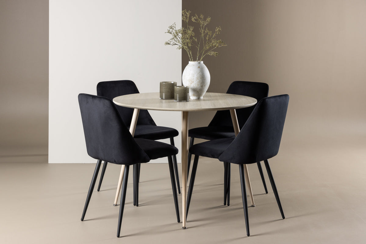 Plaza Matbord med Night Stolarna