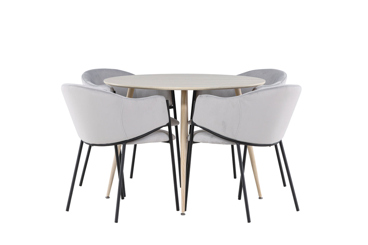 Plaza Matbord med Evelina Stolarna – MDF
