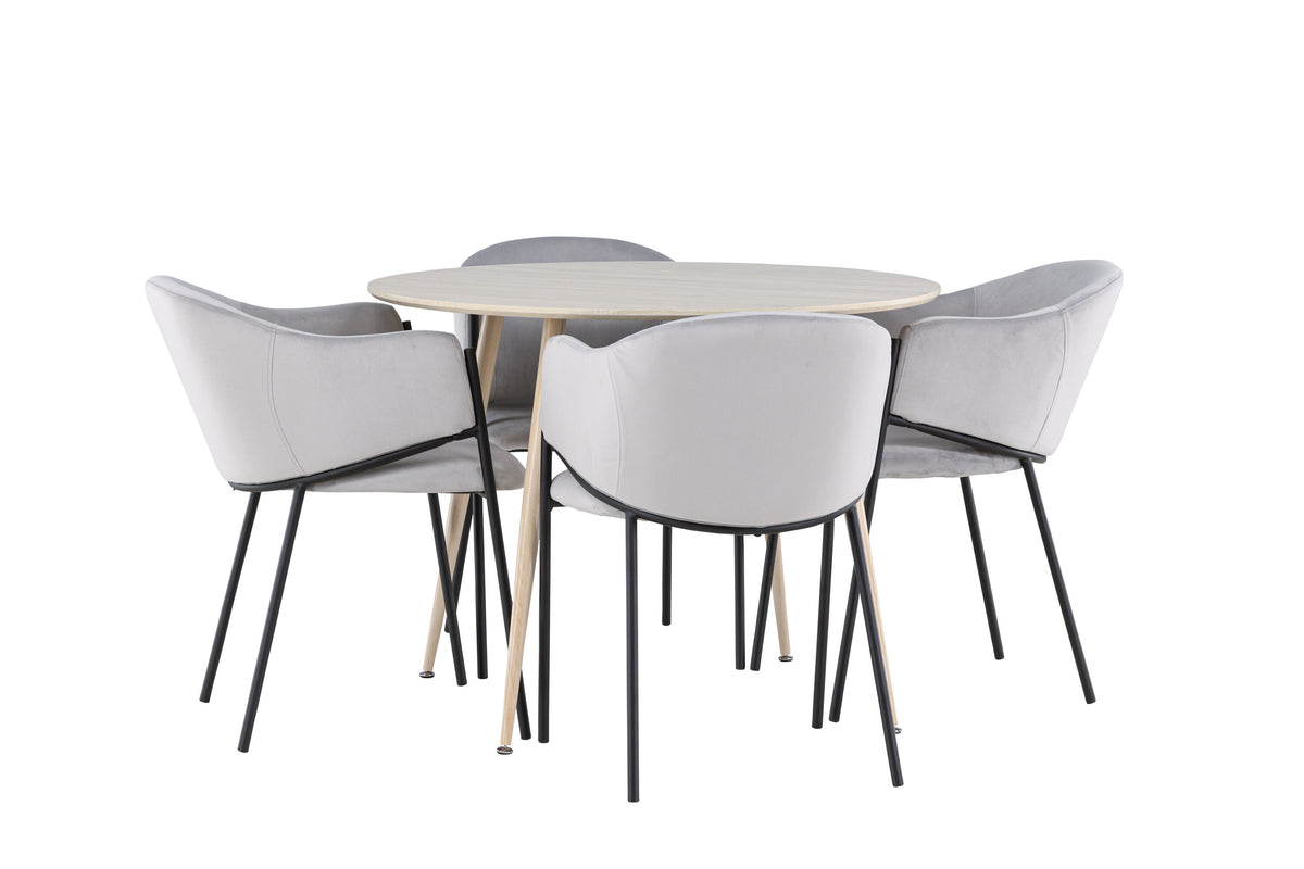 Plaza Matbord med Evelina Stolarna – MDF