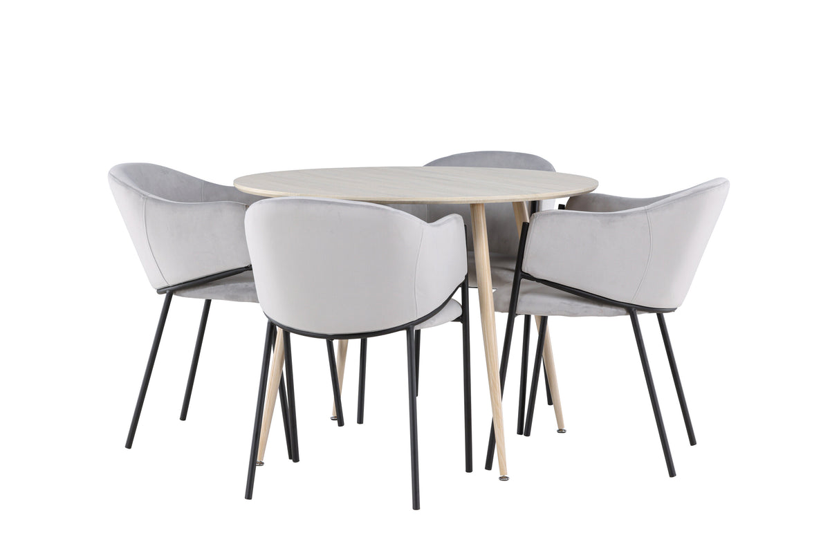 Plaza Matbord med Evelina Stolarna – MDF