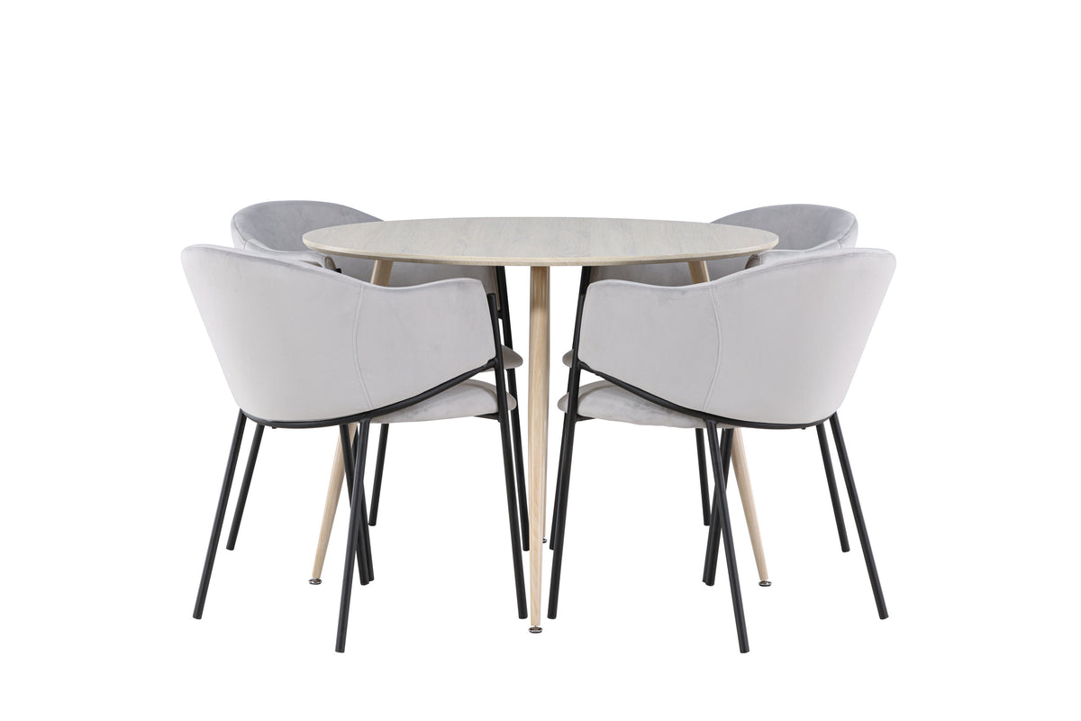 Plaza Matbord med Evelina Stolarna – MDF
