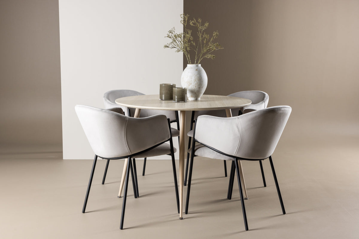 Plaza Matbord med Evelina Stolarna – MDF