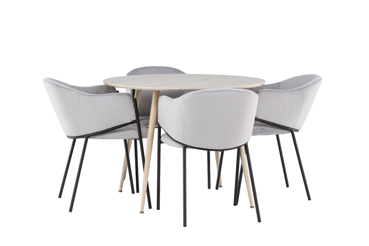 Plaza Matbord med Evelina Stolarna – MDF