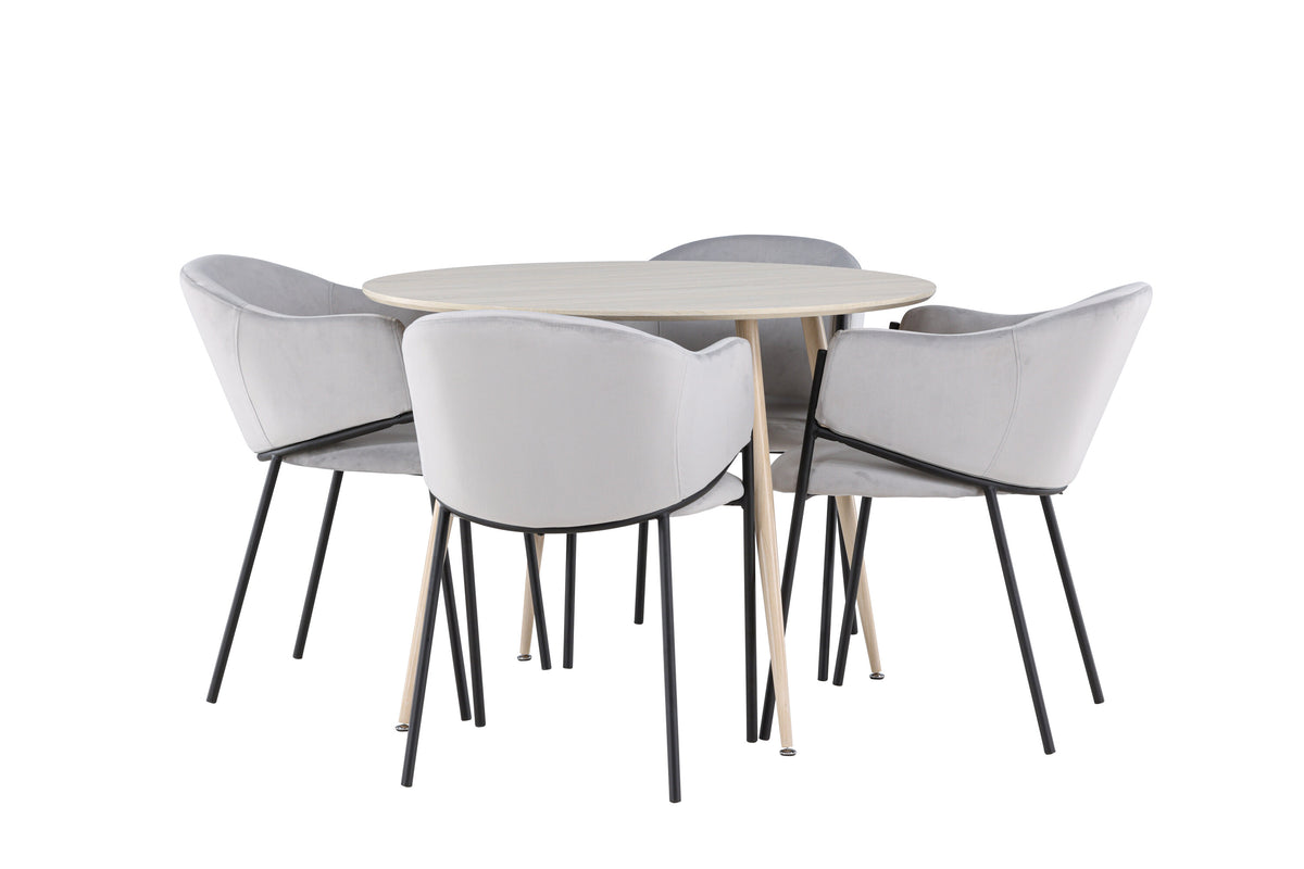 Plaza Matbord med Evelina Stolarna – MDF