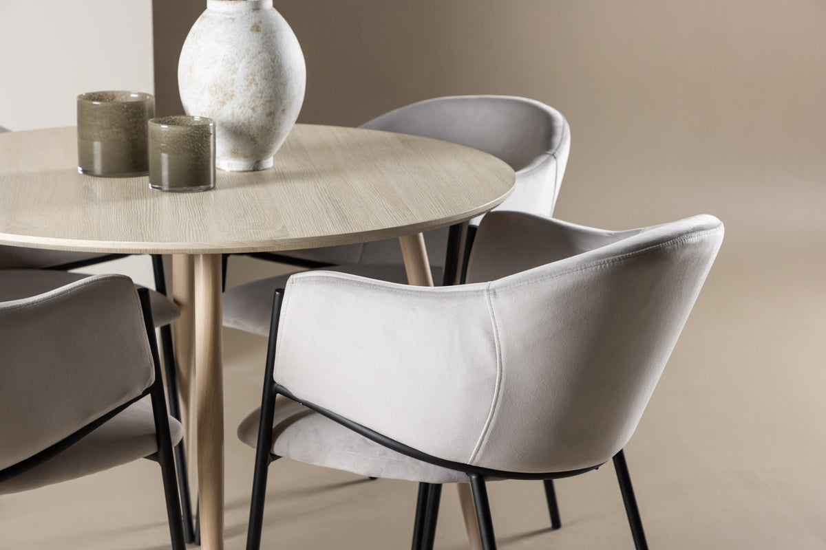 Plaza Matbord med Evelina Stolarna – MDF