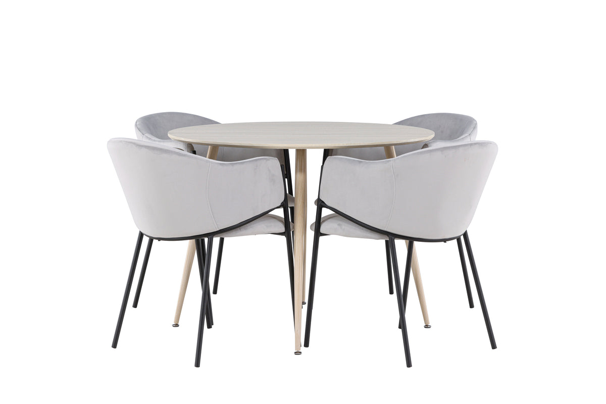 Plaza Matbord med Evelina Stolarna – MDF
