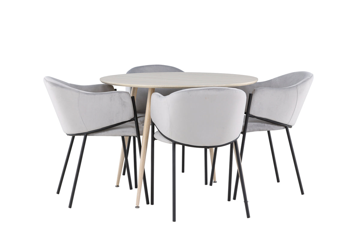 Plaza Matbord med Evelina Stolarna – MDF
