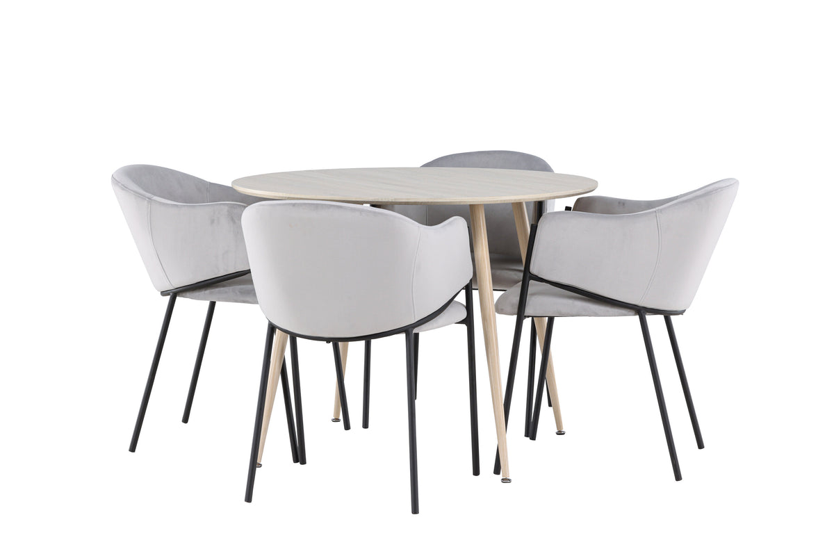 Plaza Matbord med Evelina Stolarna – MDF