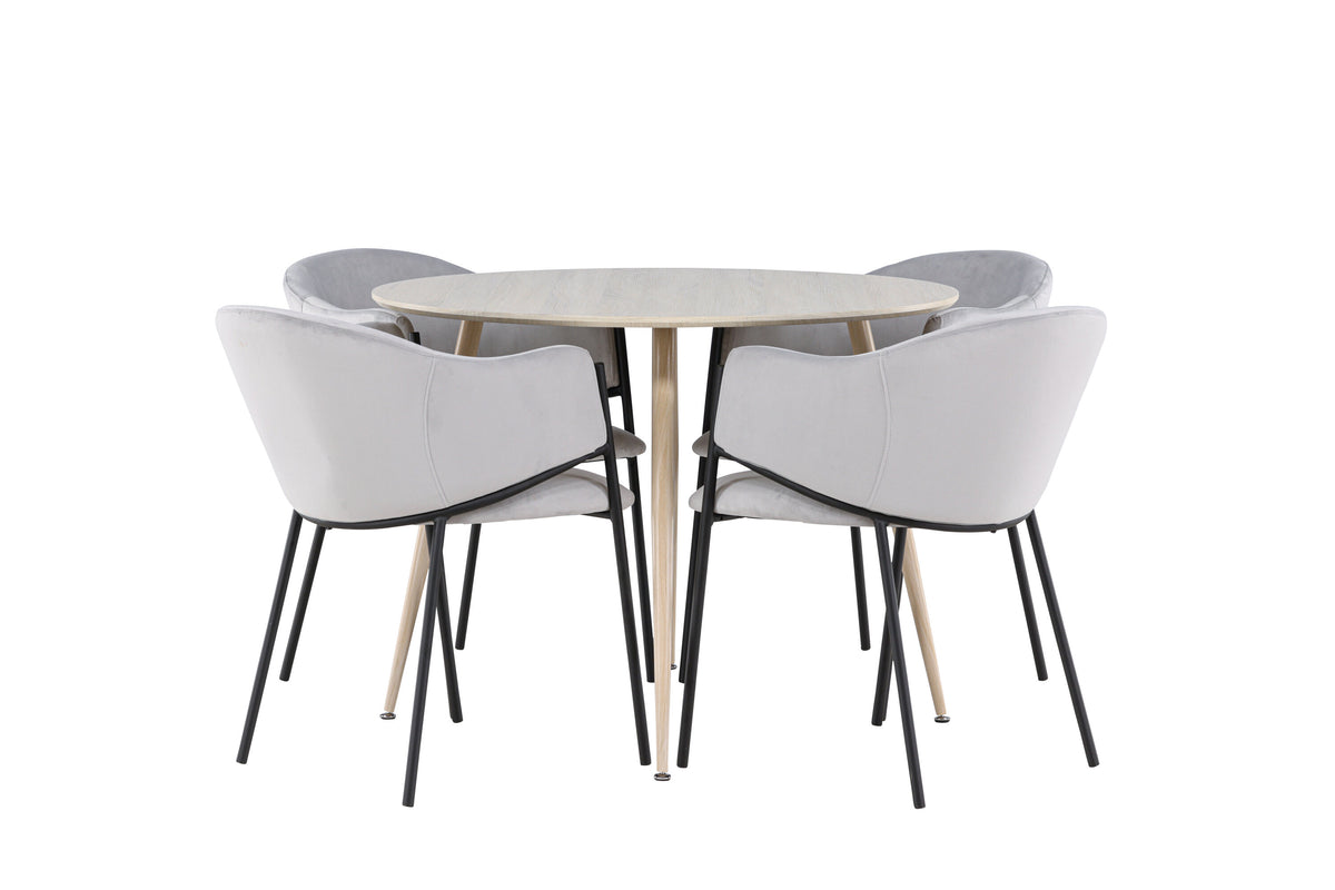 Plaza Matbord med Evelina Stolarna – MDF