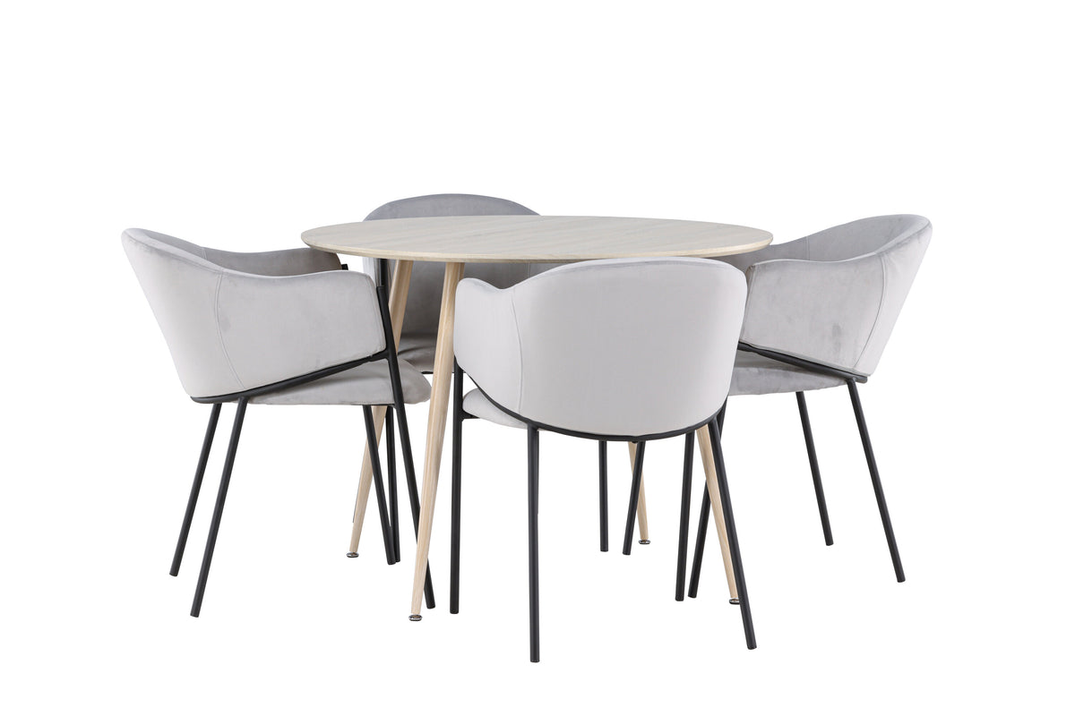 Plaza Matbord med Evelina Stolarna – MDF