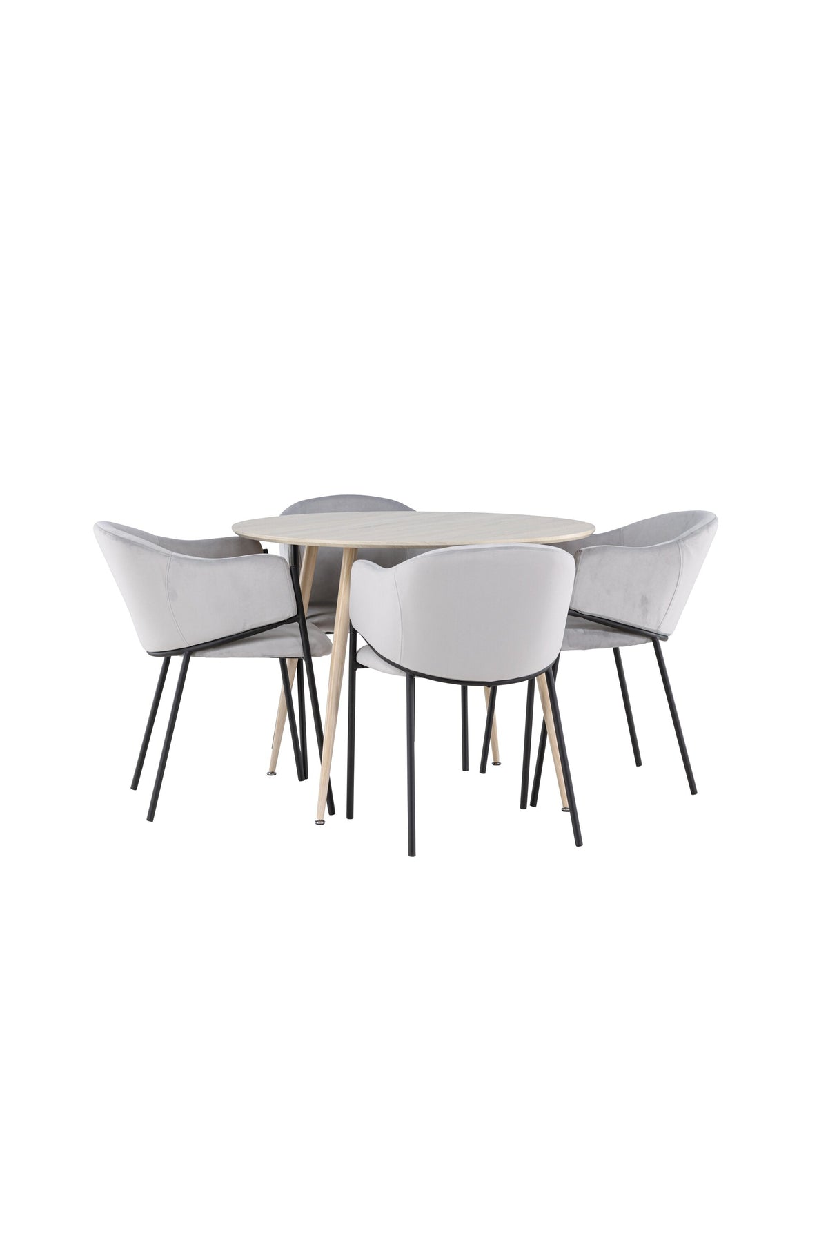Plaza Matbord med Evelina Stolarna – MDF