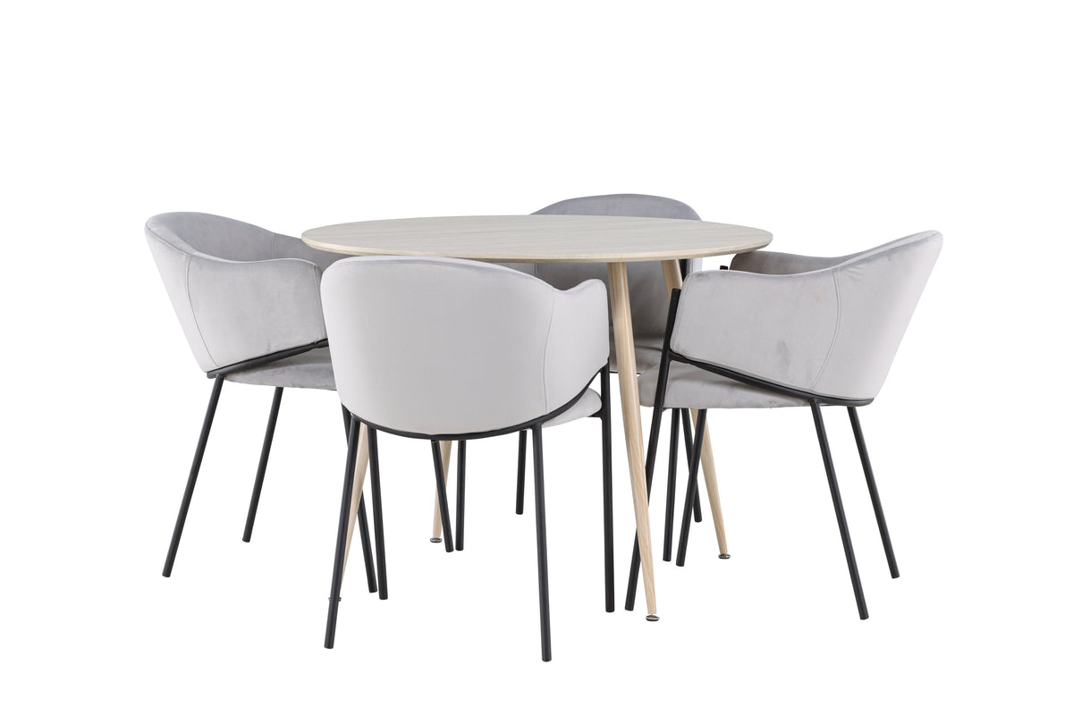 Plaza Matbord med Evelina Stolarna – MDF